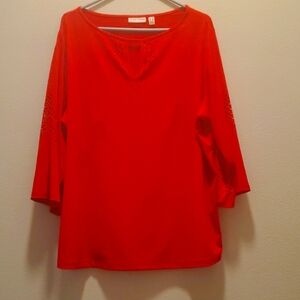 Susan Graver Red Women's Top
